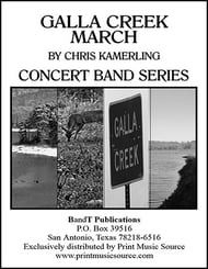 cover Galla Creek March Concert Band sheet music cover